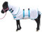 Gallopoff Fliegendecke für Pony/Mini-Pferde, Miniatur-Größe 91,4 - 127 cm, Fohlen-Entwöhnung, Esel, verstellbare Netzteppiche, atmungsaktiv, Sommerfliegen, Weiß, 42