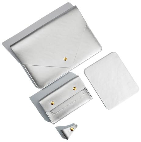 Benfan Laptop Sleeve, Silver, 14Inch Laptop