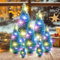 7 Stück Mini Weihnachtsbaum, mit Fairy Lights LED, Weihnachtsbaum klein, Miniatur Weihnachtsbaum, Mini Tannenbaum, Miniatur Weihnachtsdeko, Weihnachtsdeko für Tischdeko, DIY, Schaufenster
