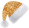 Gold Pailletten Weihnachtsmütze für Erwachsene Kinder,35*45cm Nikolausmütze Plüsche Weihnachtsmann Mütze,Warm Dicker Nikolaus Mütze Santa Clause Mütze für Männer Frauen Familie Weihnachtsfeier