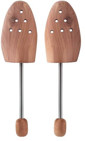 2GO Tendicascarpe in legno di cedro – Cedar Shoe Tree per una conservazione ottimale della forma e un profumo naturale, Cedro, 42-43