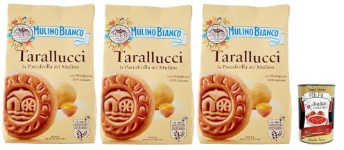 Italian Gourmet Tarallucci Biscotti con Uova Fresche Mürbe Kekse 3 x 350g