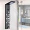 Black Shower Panel Tower Wall Mounted Tower System Shower Tower Panel 5 Functions with 8 Massage Jets，Black