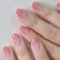 24pcs False Nails Short - Coffin Nails - Pink Gradient Stick on Nails - Pink Nails Press on Removable - Fake Nails with Glue Full Cover Cute Nails Women Girls Nail Art