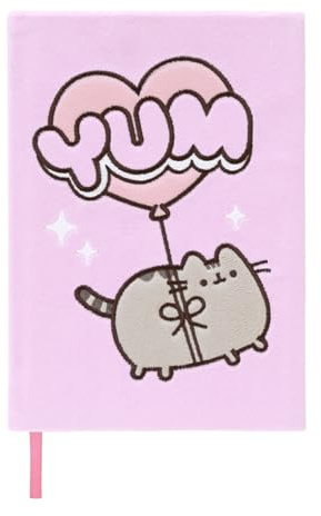 Grupo Erik Pusheen A5 Notebook Hardback - Cat Stationery Gifts, Merch | Plush Cover, Lined Journal Note Book, Lined Notebook A5 Sketchbook | Pusheen Gifts For Cat Lovers, under 15 Pounds
