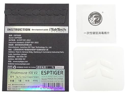 Feet Gaming Skatez Ice Version 1 Pack Ersatz Mäuse Füße Weiß für Finalmouse Cape Town Ul2 Finalmouse Kapstadt Gaming Füße