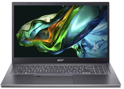 acer Aspire 5 | Steel Gray | 15,6 FHD | Core i7 13620H | RAM: 64GB | SSD: 4TB | NVIDIA RTX 2050 | beleuchtete Tastatur | Windows 11 Pro | Office 2024 Pro | Notebooktasche