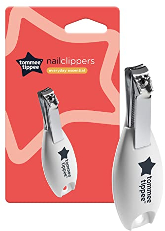 Tommee Tippee Essentials Baby Nail Clippers, Rounded Edges and Moulded Handle, 0m+