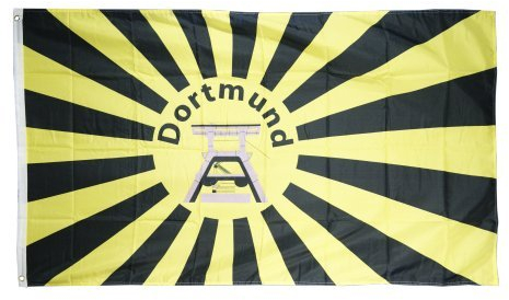 Flaggenfritze® Fanflagge Dortmund Förderturm 90x150cm