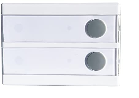 Heidemann Funksender HX (2-reihig, ohne Empfänger, 8 Melodien können gesendet werden, Reichweite ca. 150 m, Türklingel, Haustürklingel, Funkklingel) 70369