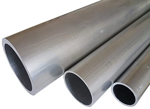 B&T Metall Aluminium Rundrohr, Ø 35,0 x 1,5 mm, Länge ca. 2,0 m | Konstruktionsrohr Alu AlMgSi0,5 F22 (EN-AW 6060), roh, unbehandelt, Hohl-Profil