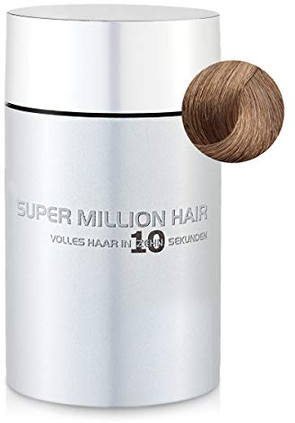 Super Million Hair Haar Fasern und Schütthaar, hochwertiges Streuhaar zur Haarverdichtung, 15 g, Dark-Blond (4)