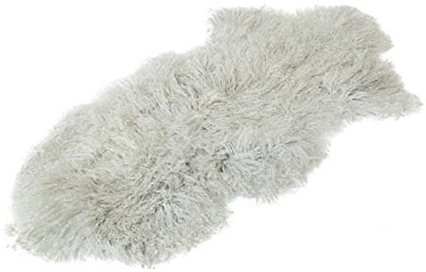 Reissner Lammfelle Naturform Tibetlammfell TP2 100x55cm Farbe hellgrau JAY30