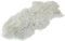 Reissner Lammfelle Naturform Tibetlammfell TP2 100x55cm Farbe hellgrau JAY30