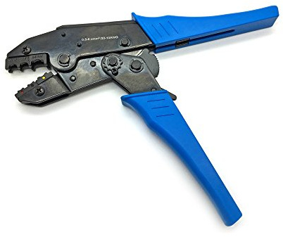 ARLI Crimpzange 0,5-6 mm² – Handcrimpzange für isolierte Kabelschuhe & Verbinder | Crimp Werkzeug mit Ratschenfunktion & Farbcodierung