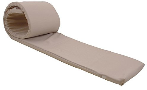 Hans-Textil-Shop Bierbankauflage Polyester | Sitzauflage, Auflage, Schaumstoffkern, Pflegeleicht, Robust, Wiederverwendbar, Wechselbarer Bezug mit Reißverschluss, Made in Europe (Sand, 220x25 cm)