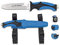 Albainox 32332. Cuchillo Submarinismo Octopus Azul. Mango ABS y Goma. Herramienta para Caza, Pesca, Camping, Outdoor, Supervivencia y Bushcraft