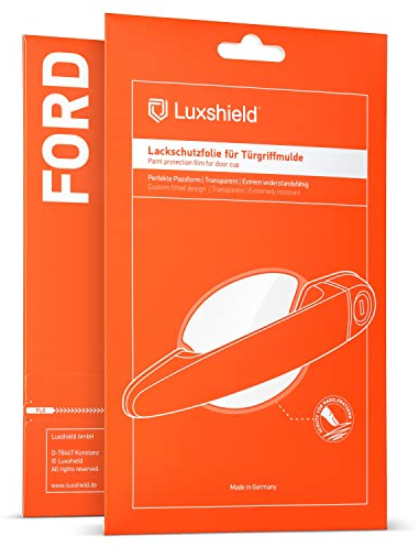 Luxshield Car Door Handle Protection Film for recessed grips for Ford Kuga 2 (II) C520 I 2012-2019 - Anti-Scratch Foil - Clear Paint Protection Film