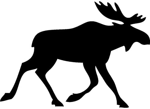 Samunshi® Finnland Elch Tier Aufkleber Autoaufkleber Sticker für Auto Motorrad Wohnmobil Scheiben in 11 Größen und 25 Farben (20x14cm schwarz)