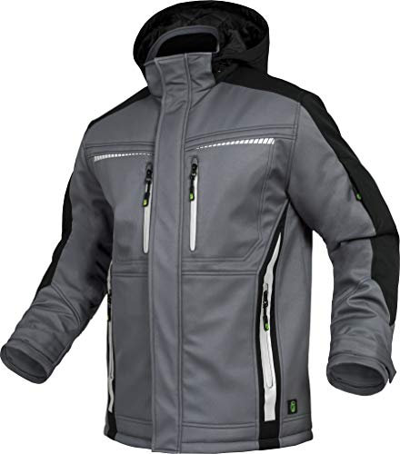 Leib Wächter Flex-Line Winter Softshelljacke (grau/schwarz, S)
