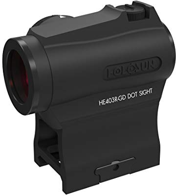 Holosun Elite HE403R-GD Microdot Goldpunkt Visier mit 2MOA Punkt Absehen, neues Rheostat-Einstellrad zum Anpassen der Helligkeitseinstellungen, schwarz, Picatinny Schiene, f… - 70141528