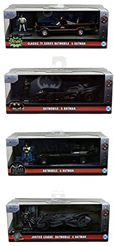 Jada Toys Batman Batmobile 1:32 Scale Die-Cast Black Batman Toy Car