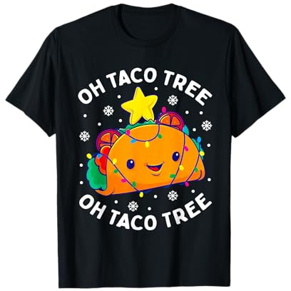 Oh Taco Tree Cadeau de Noël pour amateur de nourriture mexicaine T-Shirt