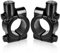 KATELUO 2 Stücke Spiegel Halterung Motorrad, Motorrad Halter Spiegel, Lenkerhalterung Motorrad Spiegel, Lenker Spiegelhalterung, für 22mm Lenkerhalterung - für 10mm Seitenspiegel, Aluminium (Schwarz)