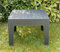 Garden Coffee Side Coffee Table Lounger Chair Bistro Plastic Table Grey