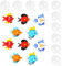 VOSAREA 10piezas Adornos De Acuario Flotantes Vidrio Decoración De Peceras Figuritas De Peces Coloridos para Paisajes y Acuarios