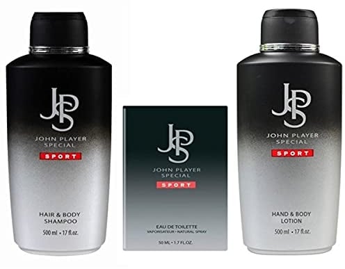 John Player Special Sport Shampoo 500 ml & Body Lotion 500 ml & EDT 50 ml