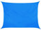 Sonnensegel 3x4 rechteckig - blau - Sonnenschutz wasserabweisend - UV-Schutz Garten Terasse Camping