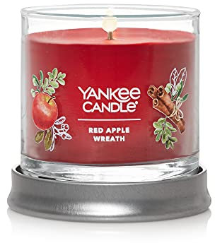 Yankee Candle Small Jar Candle with Red Apple Wreath