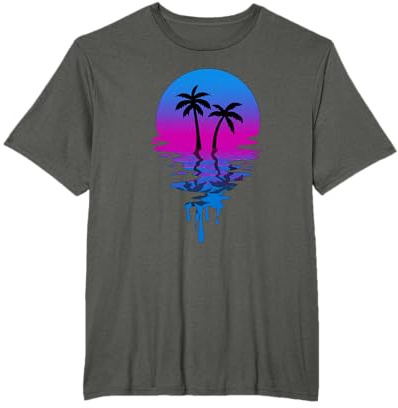 Vintage Retro Sunset Palm Tree T-Shirt