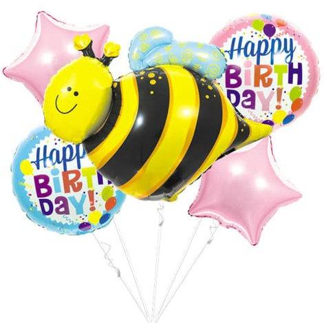 DIWULI Biene Ballon-Set - Wald-Tiere Kinder Geburtstag Deko