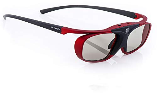 2x?RF Pro Black Heaven | Gafas 3D for proyectores RF de EPSON? JVC? & SONY | compatibles con ELPGS03 EB-W16 EH-TW550 EH-TW570 EH-TW5910 EH-TW5100 EH-TW5200 EH-TW5300 EH-TW5350 EH-TW5210 EH -TW6100 EH