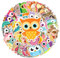 Eule Aufkleber Cartoon-Eule Sticker Set 50 Stücke Deko für Auto Laptop Skateboard Fahrrad Moped Motorrad Fahrrad Computer,Geeignet für Erwachsene Kinder