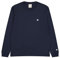Champion Herren Legacy Basics-L-s Crewneck Langarmshirt, Marineblau, Small