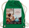 Turnbeutel Rucksack - eigenem - Foto Bild Geschenk I Dein Bild und Text - Unisize - Grün - personalisierte wechselkleidung beutel kita tasche selbst drucken photo stoffrucksack