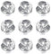 Qrity 40 Stück Glashalterungs Clips, Glashalter Klammern Kunststoff, Glashalter Clips Kit, Glasschrank Clips, Geeignet für 4-5 mm Glas, Fenster, Spiegel