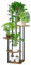 MYMULIKE Porta Piante da Interno Esterno Portavasi da Balcone Supporto per Piante Scaffali in Metallo Marrone 5 piani Bonsai Arredo Giardino