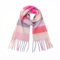 Bakicey Damen Schal Warm Dichter Bartfarbe Vier-Gitter-Schal Herbst Winter Verdickt Doppelseitig Kariert Frauen Halstuch Deckenschal Hals Scarf Poncho Cape