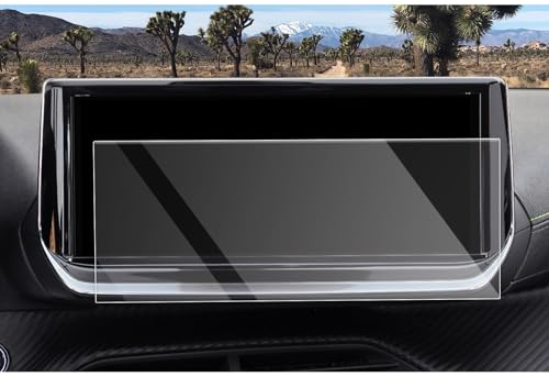 CDEFG Kompatibel mit Peugeot 208 E-208 2008 E-2008 2023 2024 2025 Facelift Navigation Schutzfolie Tempered Glas 9H Kratzfest 10 Zoll GPS Displayschutzfolie Auto Navi Folie 208 E-208 2008 Zubehör