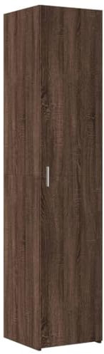 vidaXL Buffet Haut chêne Marron 40x42,5x185 cm Bois d'ingénierie, Buffet, Armoire de Rangement, Panneau latéral, Armoire, Armoire latérale