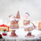 Lebkuchen-Weihnachtsdekoration, Weihnachtsmann und Mrs.Santa Weihnachtsfiguren, Vintage-Lebkuchen-Weihnachtsmann-Paar, Kunstharz-Statue, Weihnachts-Tischdekoration, Innen- und Außenbereich,