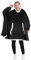 Catalonia Classy Übergroße Fleece Hoodie Poncho Decke, Flauschige Warme Oversized Kuscheldecke mit Ärmeln und Kapuze, Tragbare Decke zum Anziehen als Geschenkidee für Damen Herren