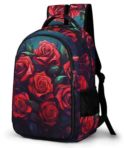 Rucksack Herren Rosen Schulrucksack, Laptop-Rucksack Für Jungen Mädchen Für Unisex College-Rucksack Daypack