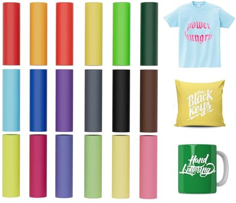 Creatorally Infusible Transfer Ink Sheets, 4.5 x 12 18 Feuille d'encre de Sublimation Papier pour Cadeaux de Bricolage, Tasse, Fenêtre, T-shirts, dessous de Verre (Couleur Unie)