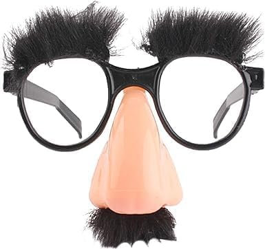 Clockjuan Halloween Verkleidung Brille Lustige Verkleidungsbrille Mit Lustiger Nase Augenbrauen Schnurrbart Groucho Marx Eyewear Cosplay Halloween Party Dekoration Kostüm Foto Prop Party Kopfbedeckung
