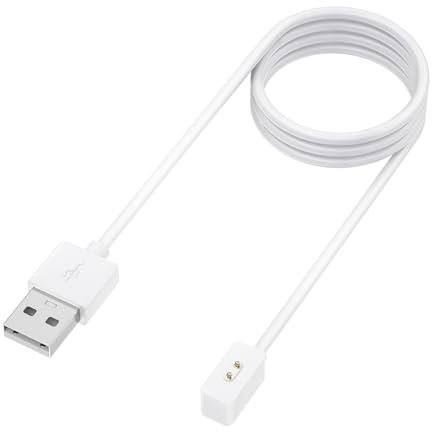 VANCLE Ladegerät für Xiaomi Redmi Watch 5 / Redmi Watch 5 Active / 5 Lite, Magnetisch Ersatz Ladegerät mit 1M USB Kabel, Smartwatch Ladekabel Ladestation (Weiß)